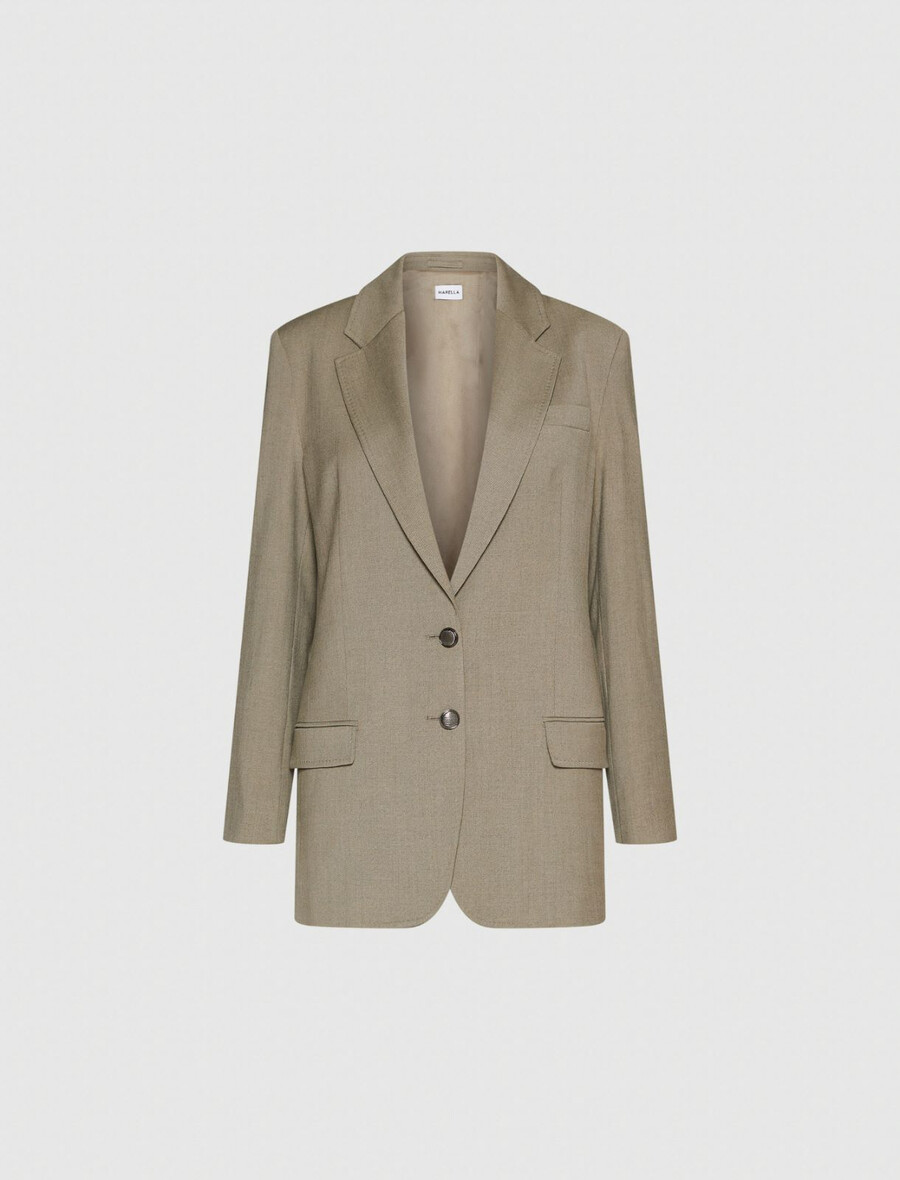 blazer iz raztegljivega keperja - laurel