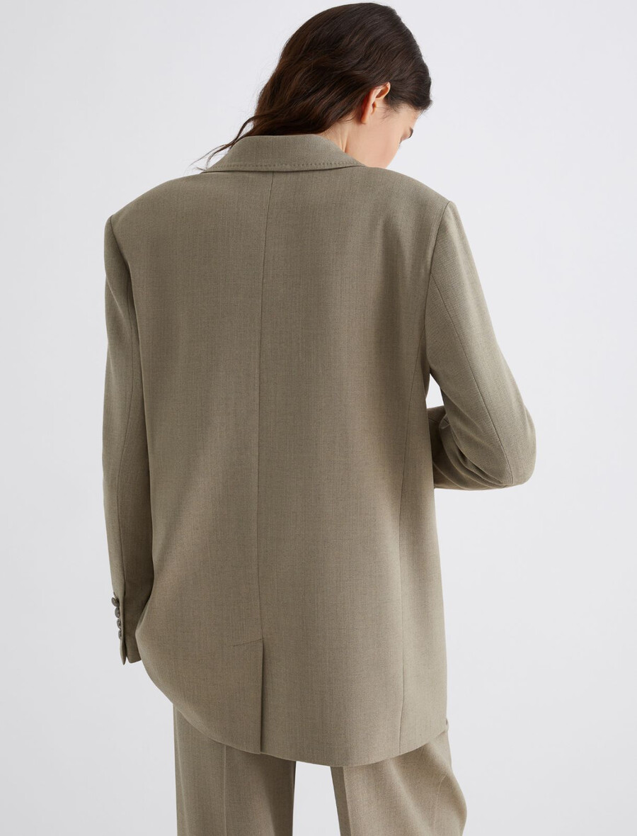 blazer iz raztegljivega keperja - laurel