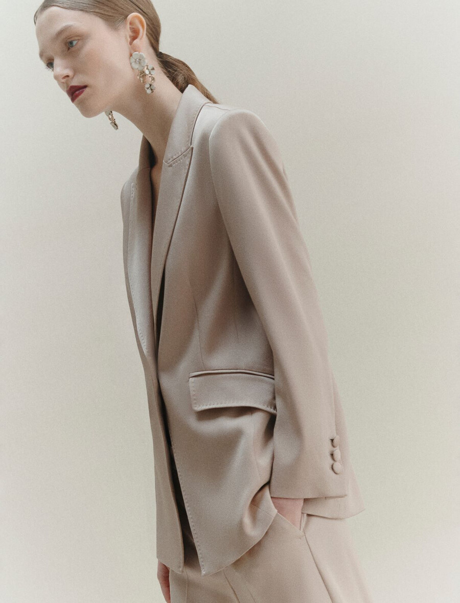 satenasta jakna - naravna