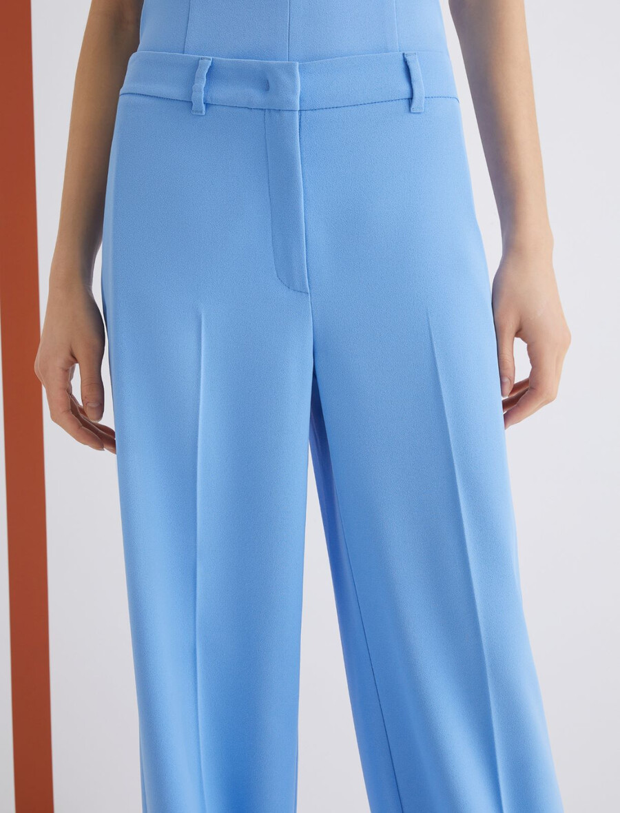 satenaste hlače envers - svetlo modre