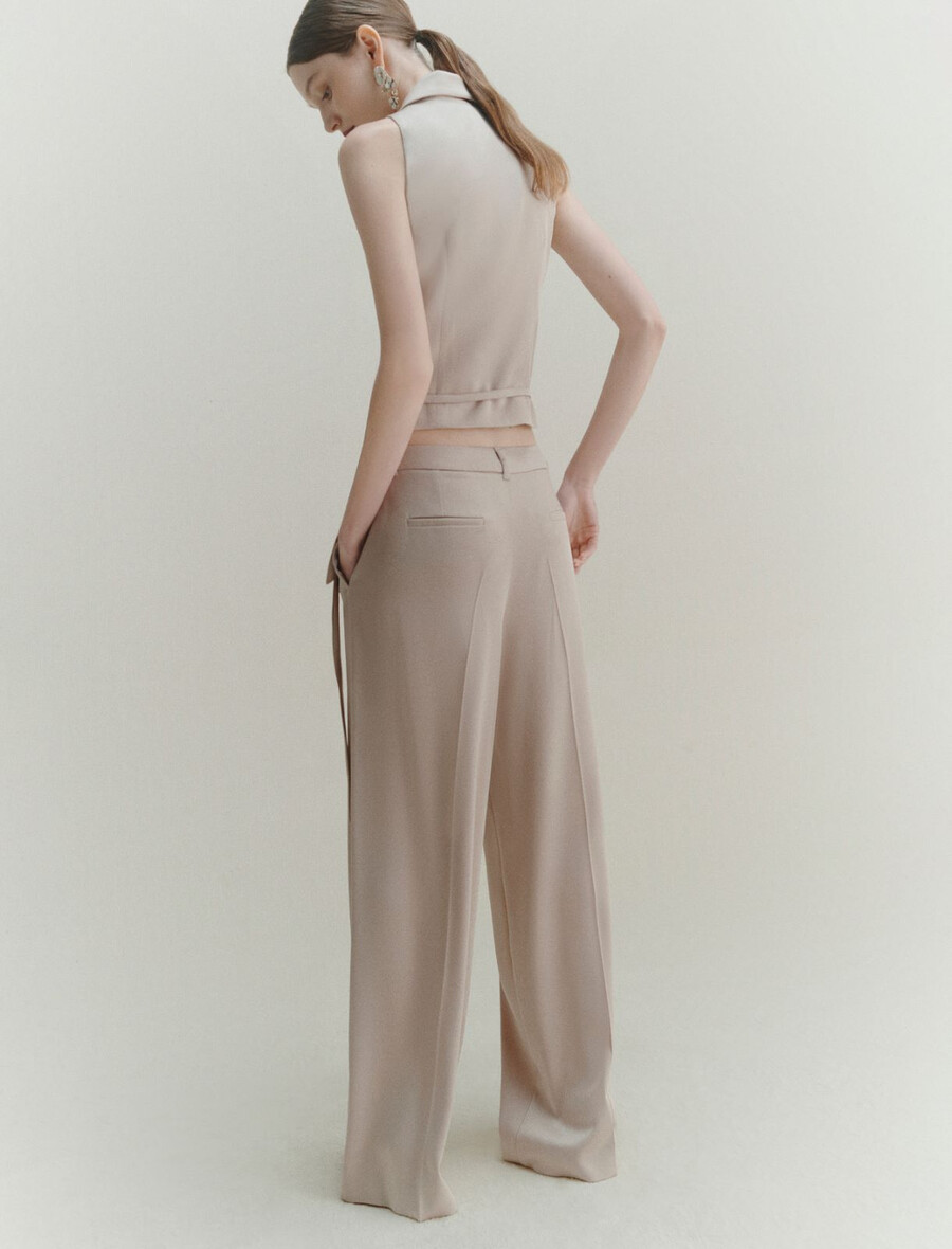 satenaste hlače - naravne