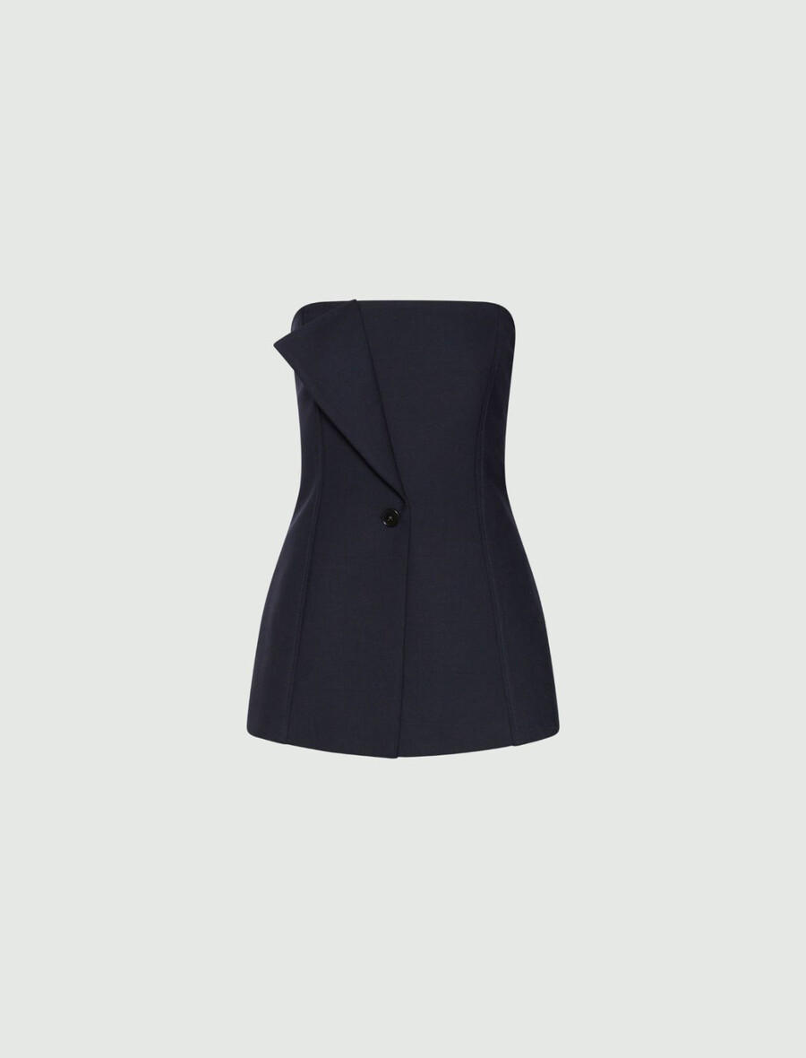 korzetni zgornji del - mornarsko moder