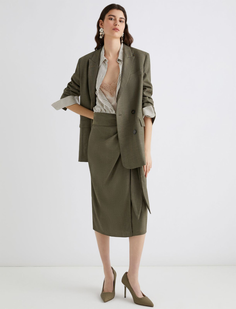 majica brez rokavov iz svilene mešanice - rope