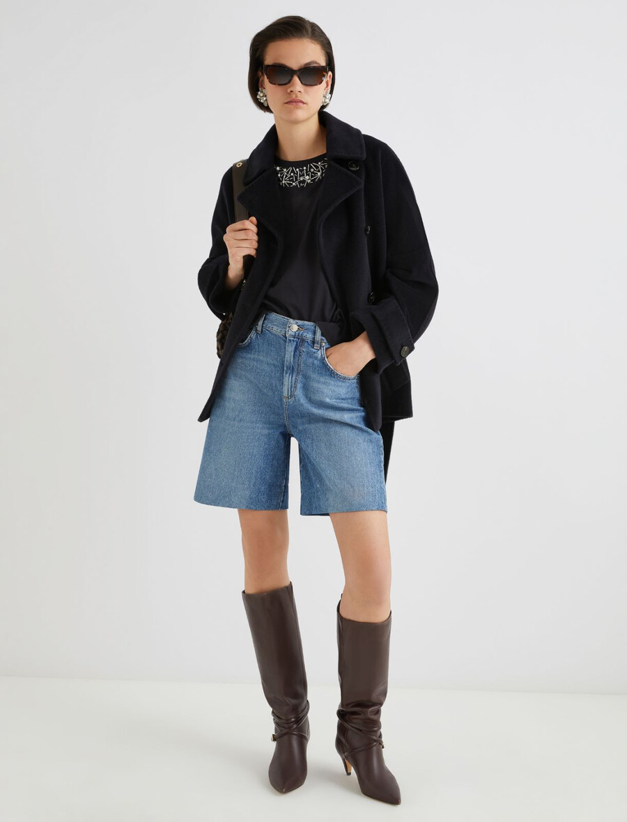 kristalna majica - Črna