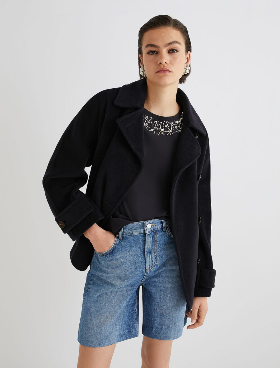 kristalna majica - Črna